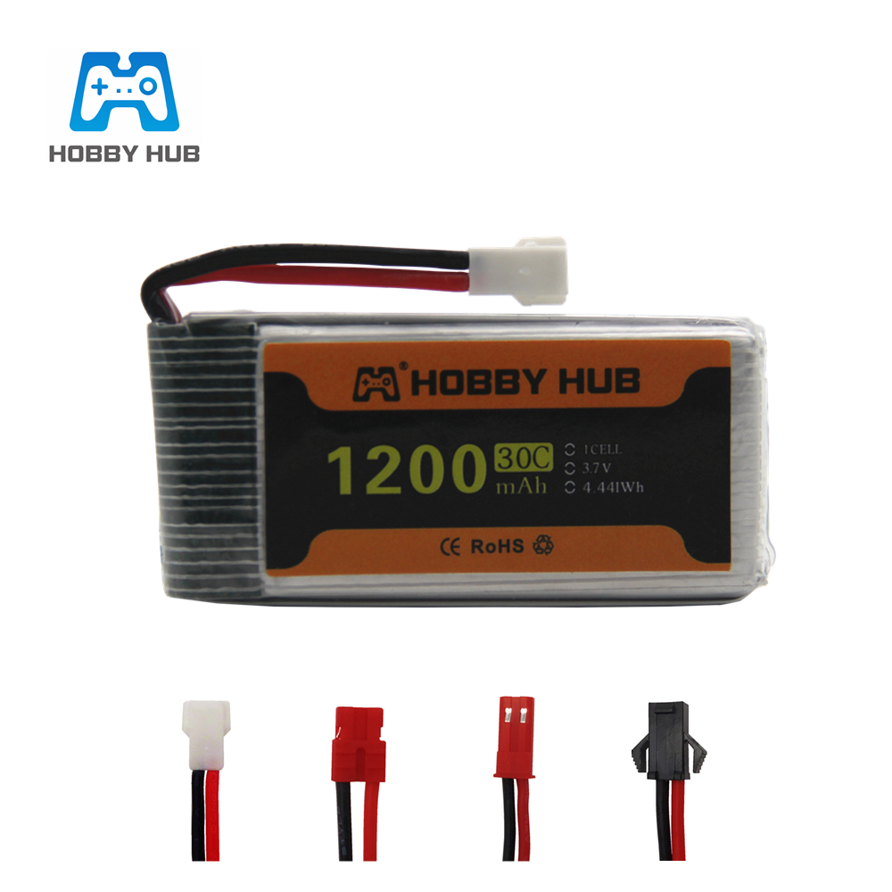 Hobby Rc Quadcopters - Bateria Lipo 3.7V 1200mAh 30C para