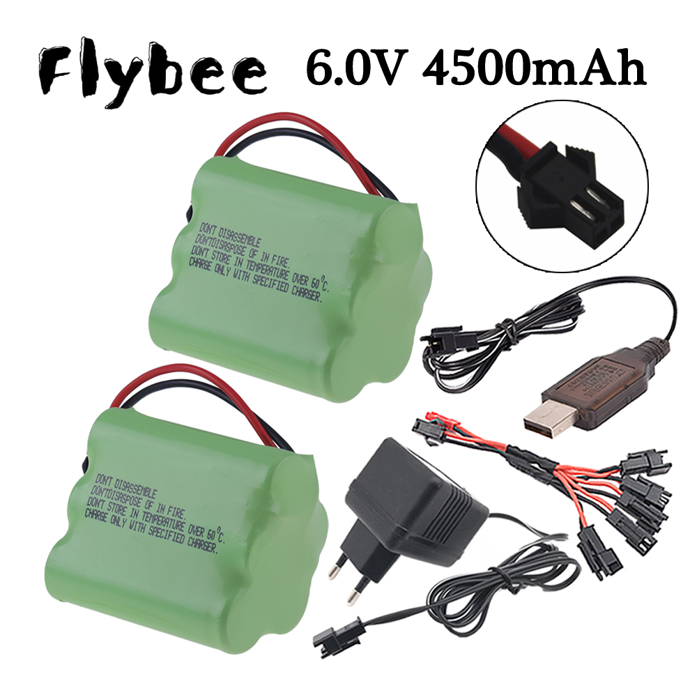 Rc Hobby Vehicles - Bateria ni-mh 6v 4500mah, plugue sm