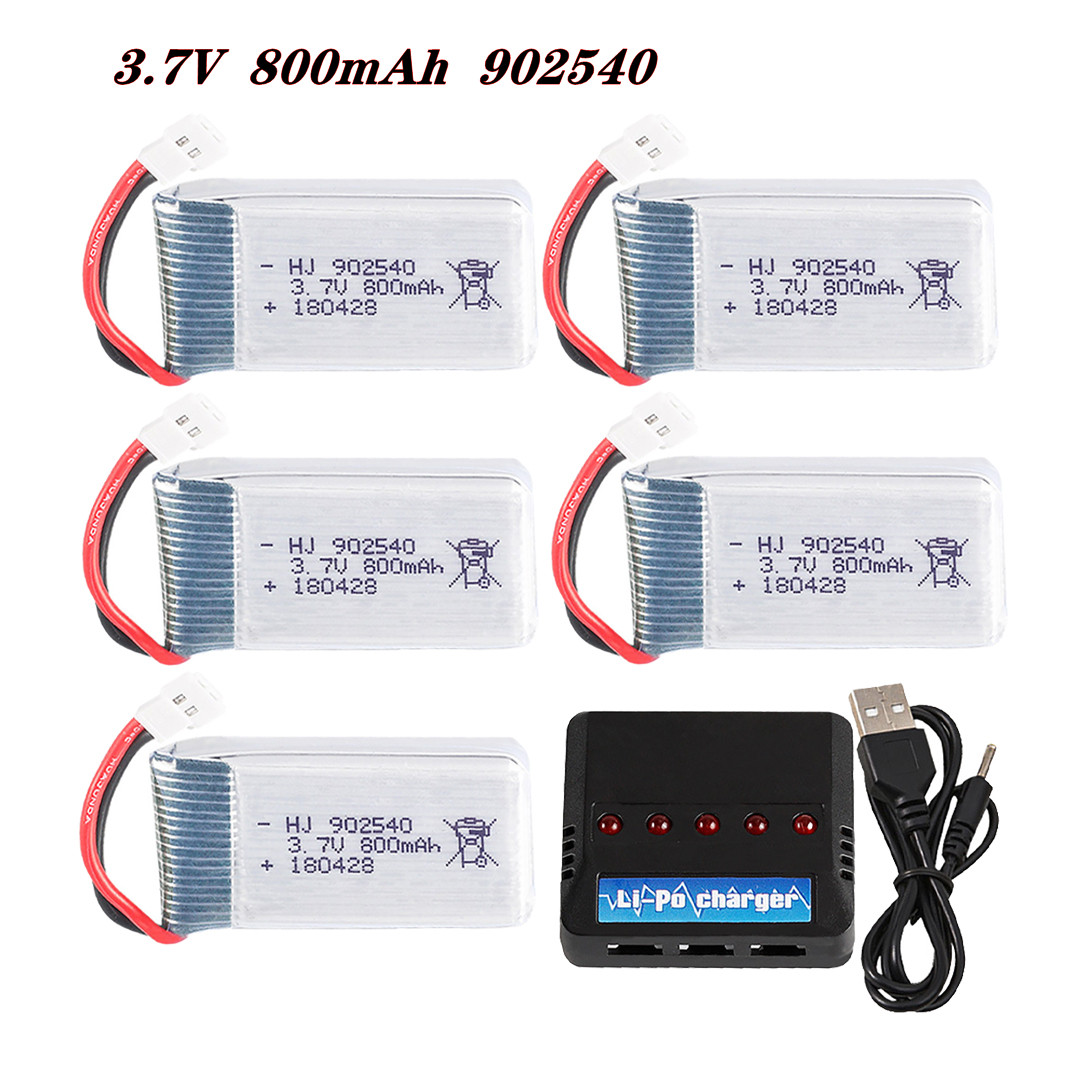 Hobby Rc Quadcopters - Bateria lipo 3.7v 800mah 902540 25c