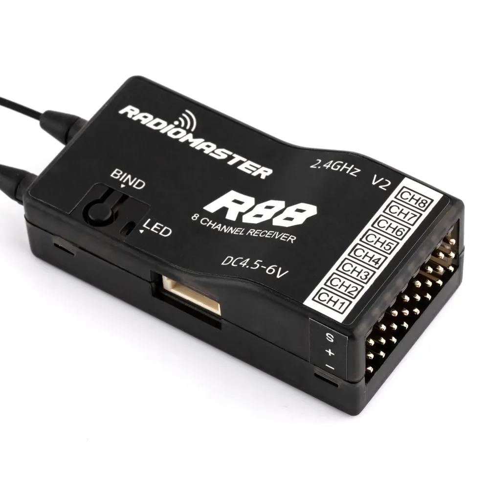 RadioMaster R88 V2.0 8ch SFHSS - Receiver Sbus 8Ch avaliação e preço