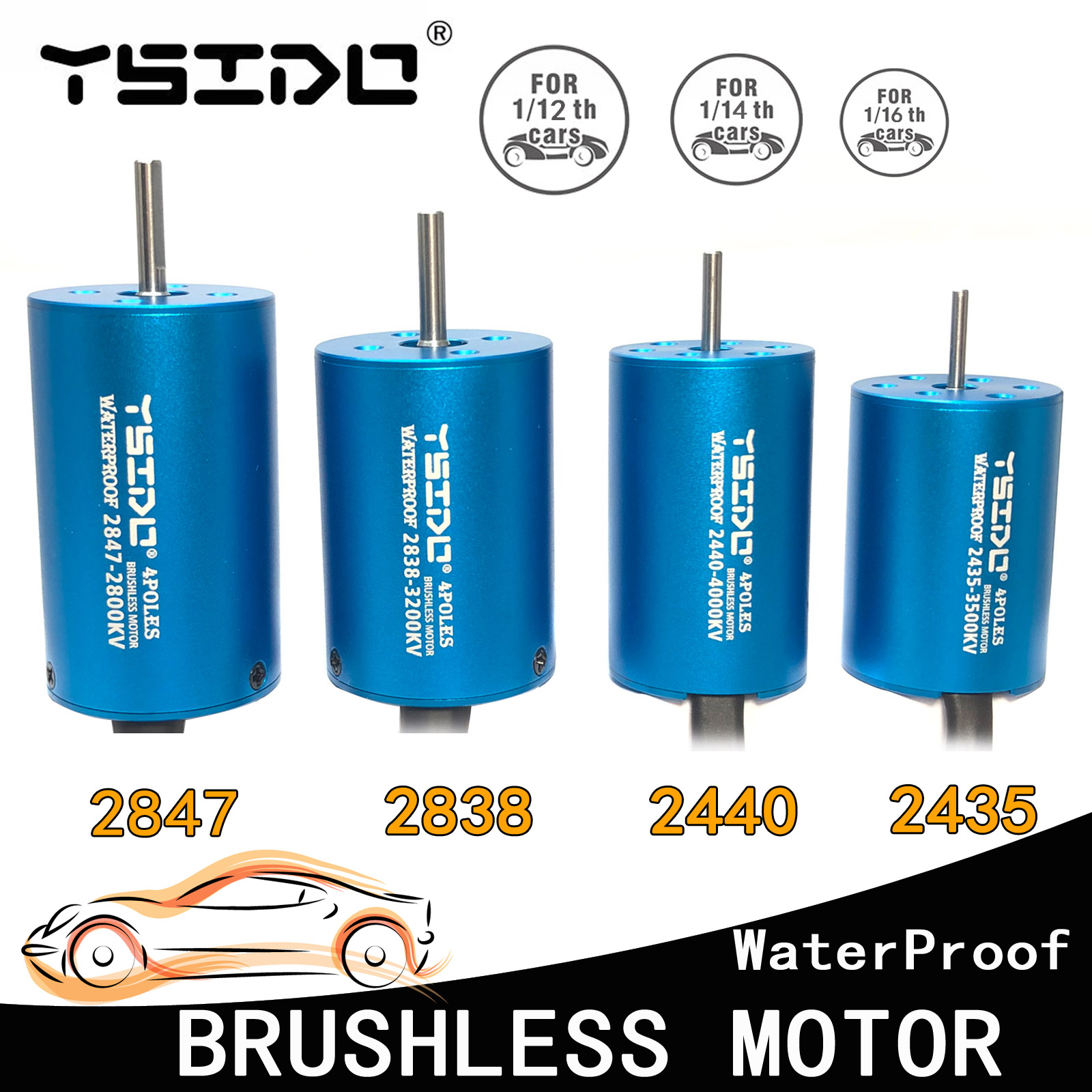 YSIDO-Motor sem escova para ba - Rc Remo Hobby avaliação e preço