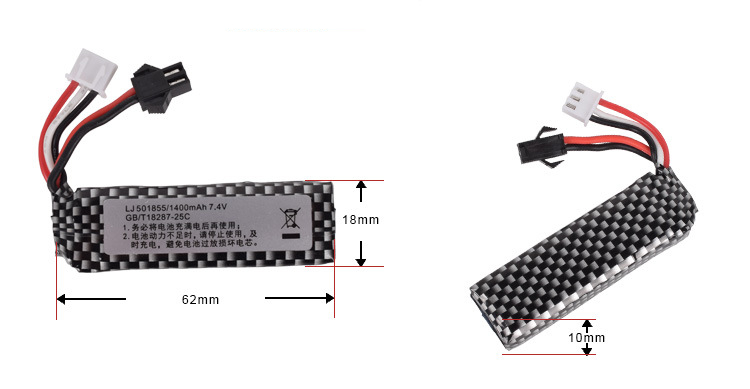 7,4v 1400mah 25C 501855   Bate - Rc Hobby Vehicles avaliação e preço