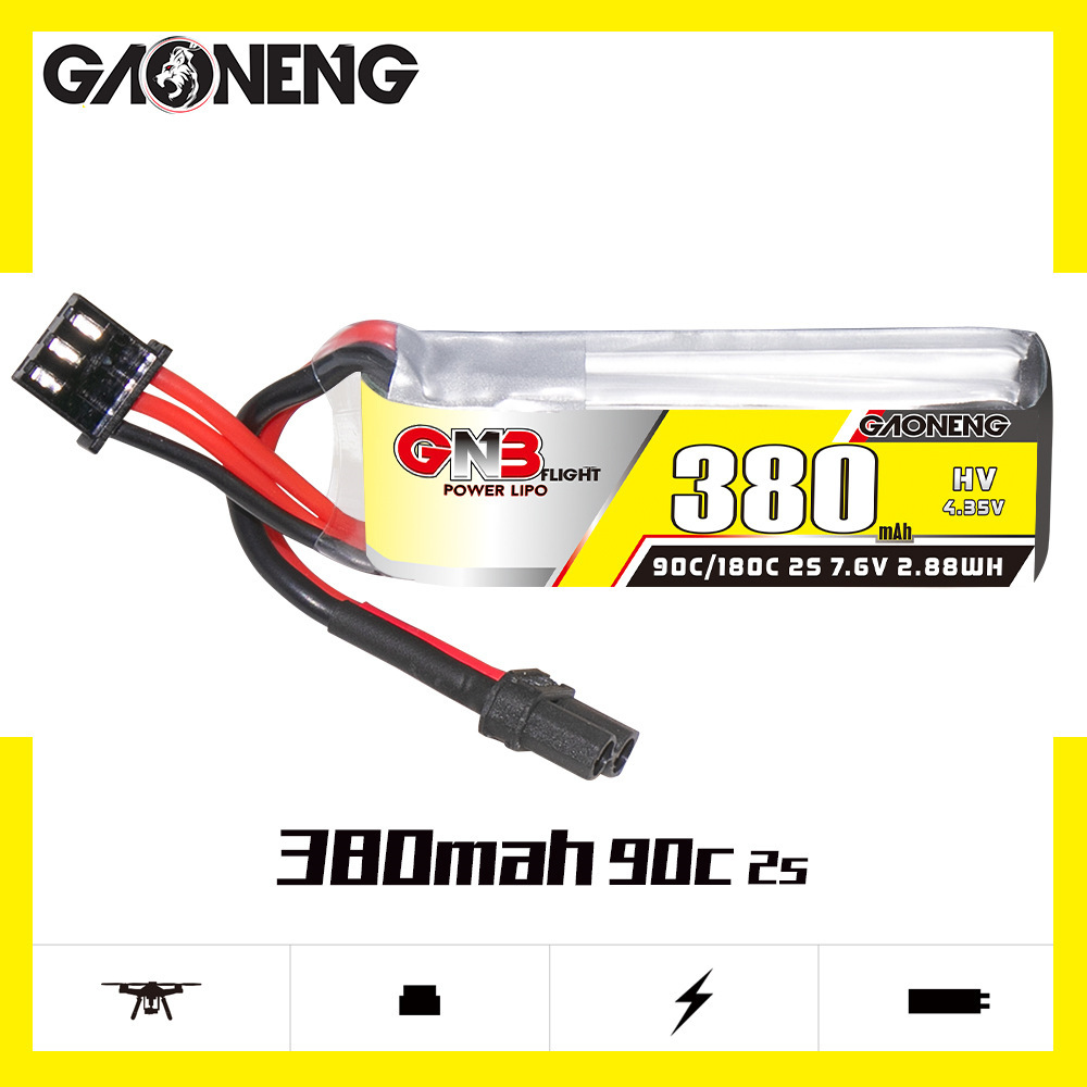 Bateria Lipo GNB 2S 7.6V 380mA - Hobby Rc Quadcopters avaliação e preço