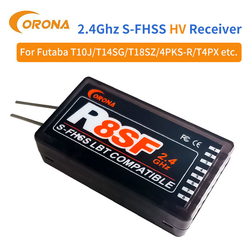 Corona R8SF 8CH 2.4GHz S‑FHSS  - Receiver Sbus 8Ch avaliação e preço